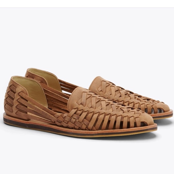 Nisolo Huarache Leather Sandals Tobacco Size 11.5 - Picture 4 of 11